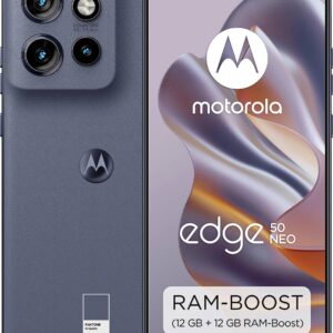 Motorola EDGE 50 Neo Smartphone 512 GB 16.2 cm (6.36 Zoll) Grau Android™ 14 Dual-SIM