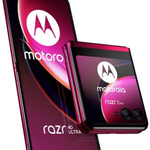 Motorola razr40 ultra Smartphone 256 GB 17.5 cm (6.9 Zoll) Magenta Android™ 13 Hybrid-Slot