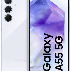 Samsung Galaxy A55 5G Smartphone 128 GB 16.8 cm (6.6 Zoll) Eisblau Android™ 14 Hybrid-Slot