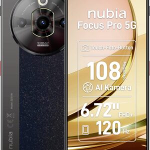 ZTE Nubia Focus Pro 5G Dual-SIM-Handy 256 GB 17.1 cm (6.72 Zoll) Schwarz Dual-SIM